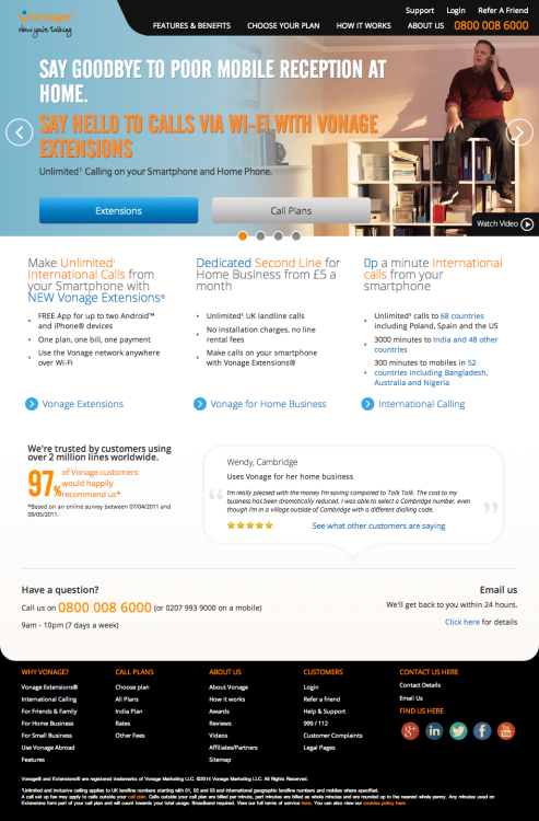 Vonage UK (vonage.co.uk) - Business Phone Systems, Lines & Numbers via VoIP
Clickable link removed as per Vonage UK’s request.