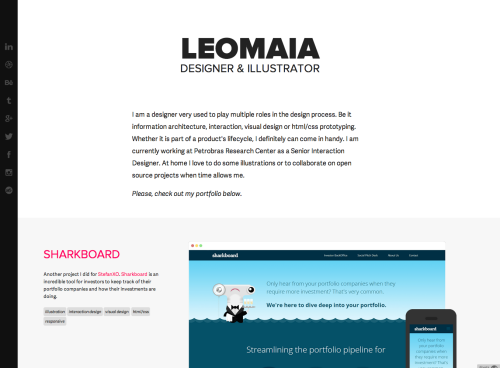 Leonardo Maia - The personal site and portfolio of Rio de Janeiro based designer, Leonardo Maia.